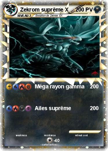 Pokemon Zekrom suprême X