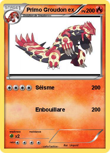Pokemon Primo Groudon ex