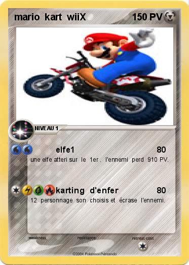 Pokemon mario  kart  wiiX