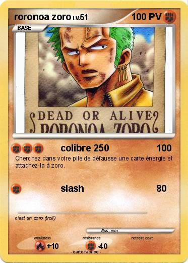 Pokemon roronoa zoro