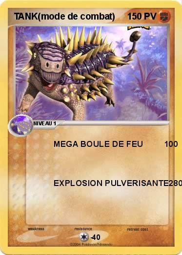 Pokemon TANK(mode de combat)