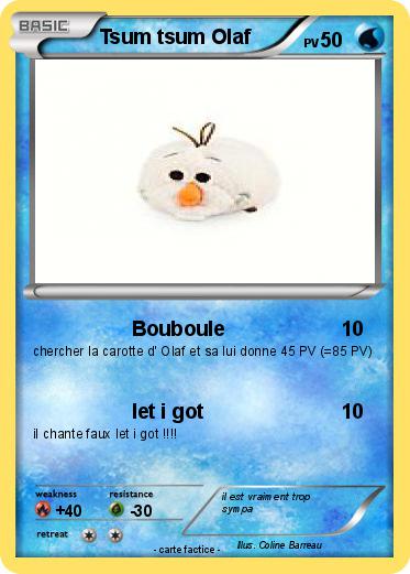 Pokemon Tsum tsum Olaf