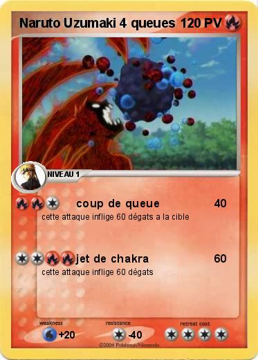 Pokemon Naruto Uzumaki 4 queues