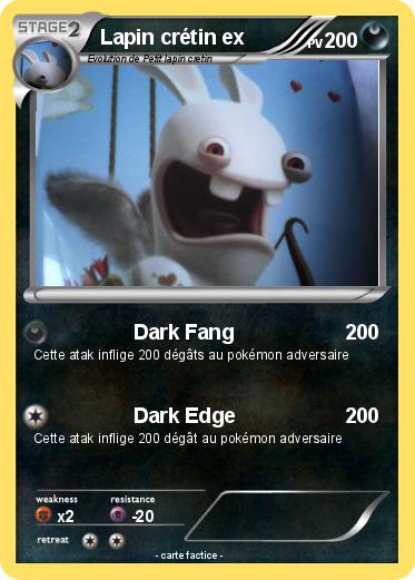 Pokemon Lapin crétin ex