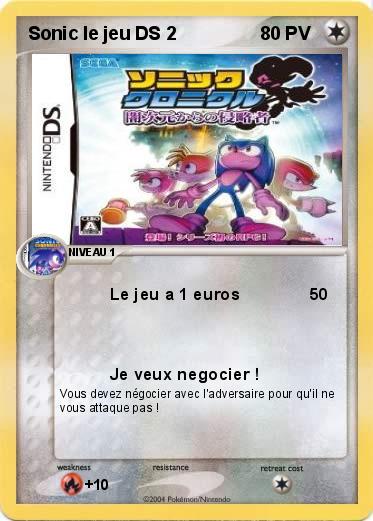 Pokemon Sonic le jeu DS 2