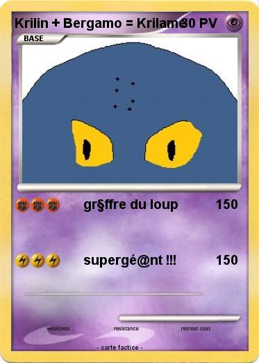 Pokemon Krilin + Bergamo = Krilame