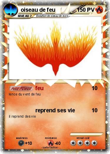 Pokemon oiseau de feu