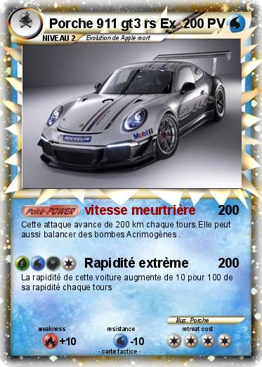 Pokemon Porche 911 gt3 rs Ex