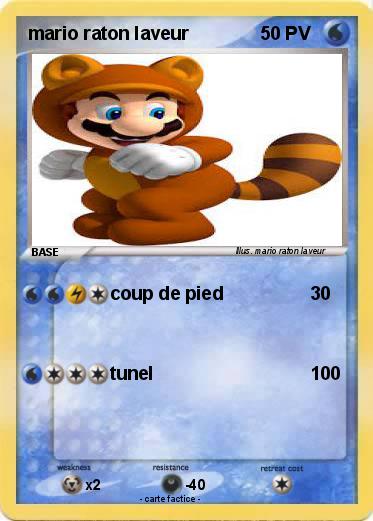Pokemon mario raton laveur