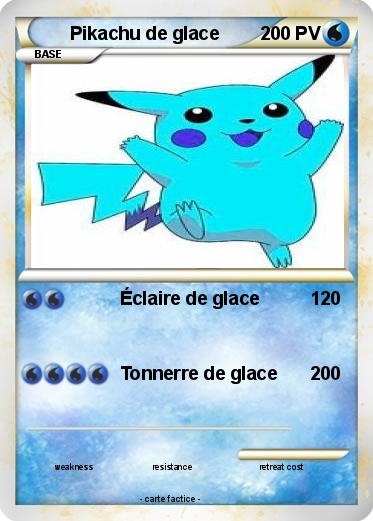 Pokemon Pikachu de glace