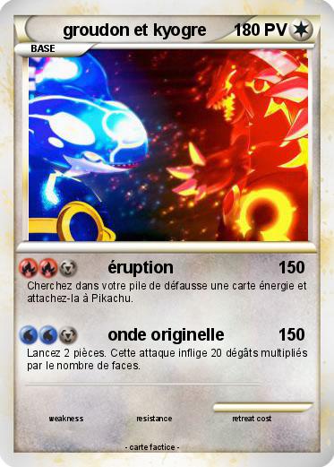 Pokemon groudon et kyogre