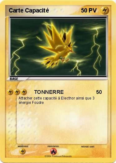 Pokemon Carte Capacité 