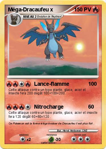 Pokemon Méga-Dracaufeu x