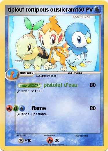 Pokemon tiplouf tortipous ousticram