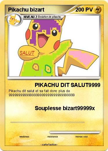 Pokemon Pikachu bizart