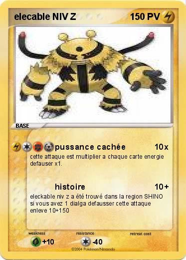 Pokemon elecable NIV Z