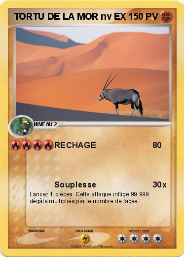 Pokemon TORTU DE LA MOR nv EX