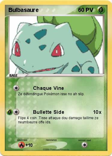 Pokemon Bulbasaure