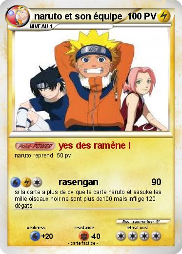 Pokemon naruto et son équipe