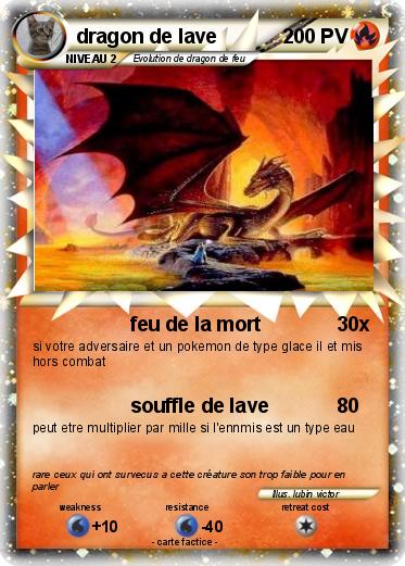 Pokemon dragon de lave
