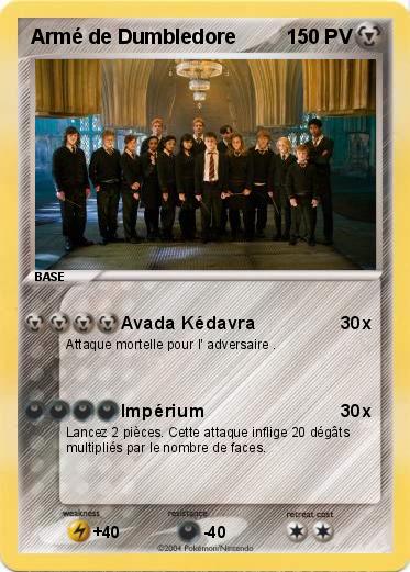 Pokemon Armé de Dumbledore