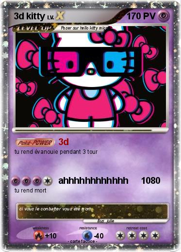 Pokemon 3d kitty
