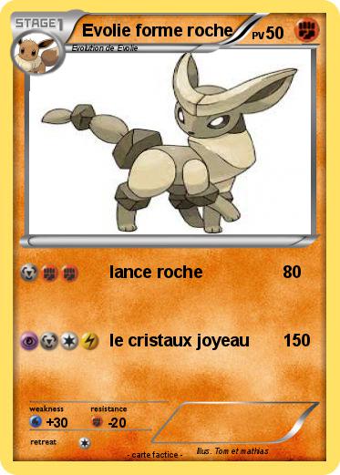 Pokemon Evolie forme roche