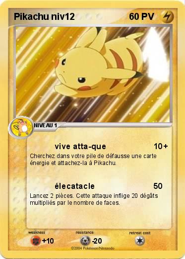 Pokemon Pikachu niv12
