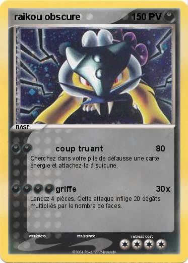 Pokemon raikou obscure 