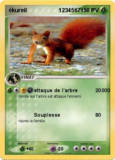 Pokemon ékureil                    1234567                  