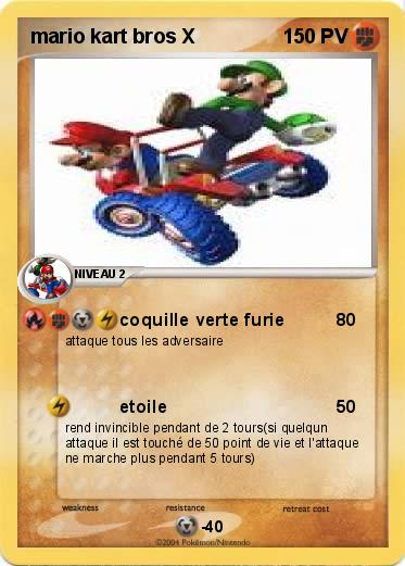 Pokemon mario kart bros X