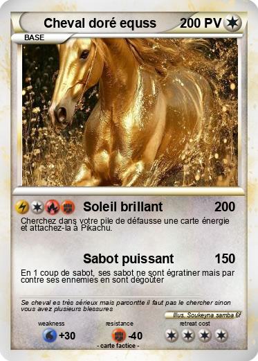 Pokemon Cheval doré equss