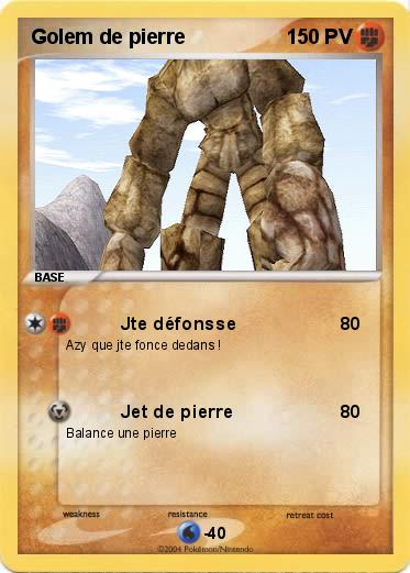 Pokemon Golem de pierre