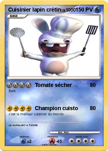 Pokemon Cuisinier lapin crétin