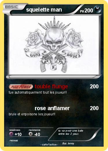 Pokemon squelette man