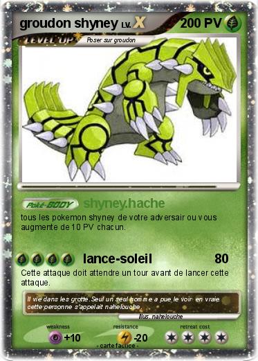 Pokemon groudon shyney