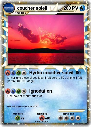 Pokemon coucher soleil