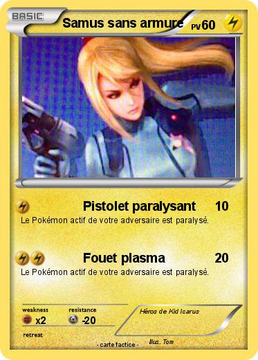 Pokemon Samus sans armure