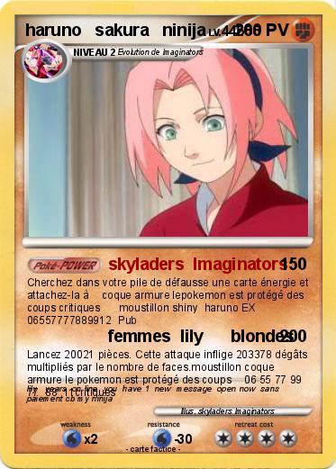 Pokemon haruno   sakura   ninija