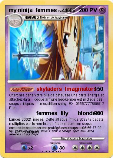Pokemon my ninija  femmes