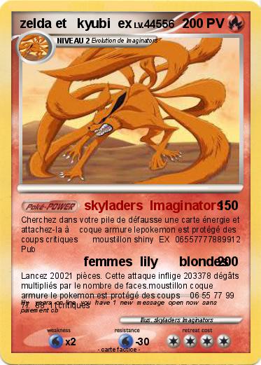 Pokemon zelda et   kyubi  ex