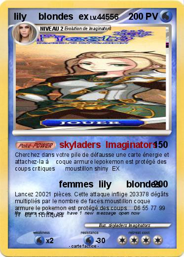 Pokemon lily     blondes  ex