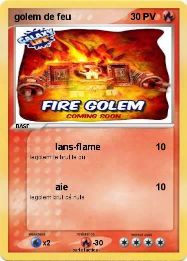 Pokemon golem de feu