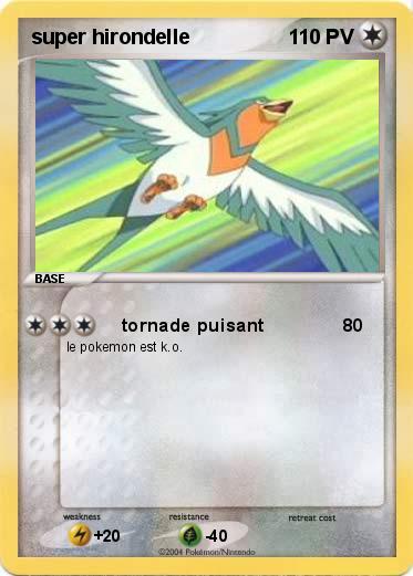 Pokemon super hirondelle