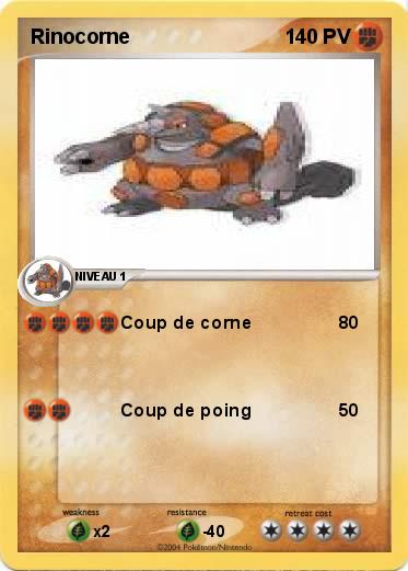 Pokemon Rinocorne