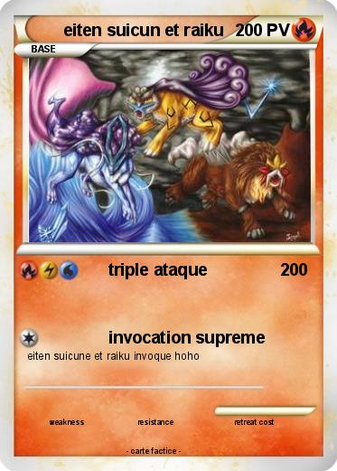 Pokemon eiten suicun et raiku