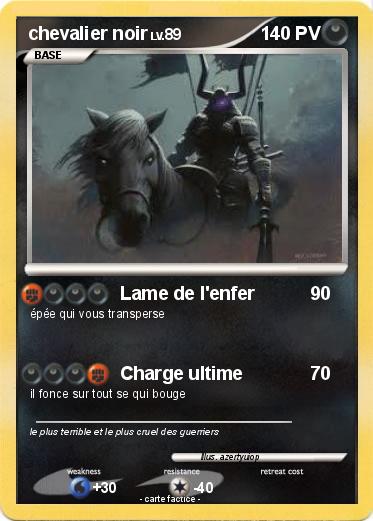 Pokemon chevalier noir