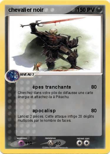Pokemon chevalier noir