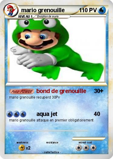 Pokemon mario grenouille