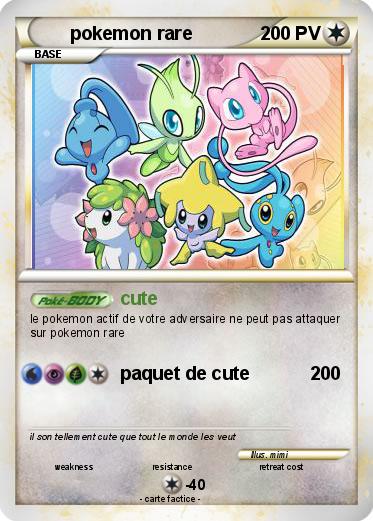 Pokemon pokemon rare